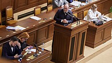 Poslanci v Poslanecké sn�movn� projednávají novelu týkající se pojistného na...