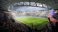 Ostrava p�ipravilo výstavu architektonických návrh� stadionu Nových Bazal�....