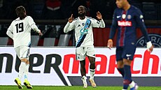 Jonathan Ikoné z FC Pa�í� poté, co vsítil gól PSG, svému bývalému klubu.