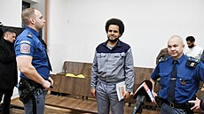 Dominik Feri v jednací síni Okresního soudu v Teplicích. (15. ledna 2026)