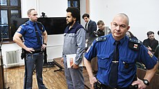 Dominik Feri v jednací síni Okresního soudu v Teplicích. (15. ledna 2026)