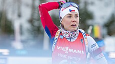 Tereza Voborníková b�hem stíhacího závodu v Ruhpoldingu