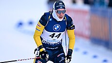 Sebastian Samuelsson vít�zí ve sprintu v Ruhpoldingu.