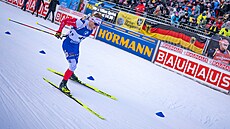 Tomá� Mikyska b�hem sprintu v Ruhpoldingu