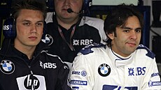 Antonio Pizzonia v akci b�hem své kariéry ve formuli 1.