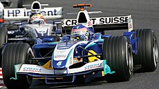 Antonio Pizzonia v akci b�hem své kariéry ve formuli 1.