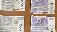 Peníze nalezené v Chomutov� (16. ledna 2025)