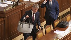 Sch�ze poslanecké sn�movny. Na snímku premiér Andrej Babi� (ANO). (13. ledna...