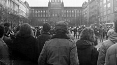 Demonstrace b�hem Palachova týdne.