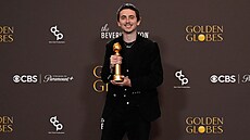 Mezi herci usp�l nap�íklad Timothée Chalamet. Usp�l v kategorii komedie �i...