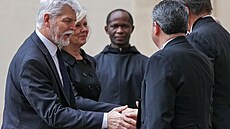 Prezidenta Pavla do Vatikánu doprovodila i první dáma Eva. (19. ledna 2026)