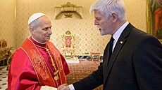 Prezident Petr Pavel p�i setkání s pape�em Lvem XIV. (19. ledna 2026)