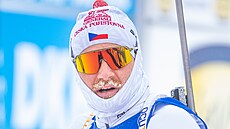 Vít�zslav Hornig po dokon�ení stíha�ky v Oberhofu.