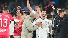 Hrá�i Albacete slaví senza�ní postup v Copa del Rey.