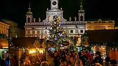 Adventní trhy v �eských Bud�jovicích. (prosince 2025)