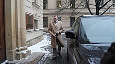 Filip Turek p�i p�íchodu na koali�ní jednání ANO, SPD a Motorist� sob�