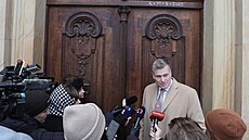 Filip Turek p�i p�íchodu na koali�ní jednání ANO, SPD a Motorist� sob�