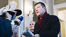 P�edseda Sn�movny a SPD Tomio Okamura po koali�ním jednání oznámil, �e se...