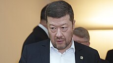 P�edseda Sn�movny a SPD Tomio Okamura p�ed hlasováním o d�v��e vlád� (13. ledna...