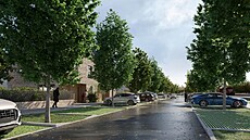 �estihektarová plocha mezi zámkem a �elezni�ní tratí v Bu�ovicích na Vy�kovsku...