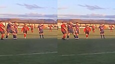 Fotbalista skon�il v poutech po brutálním loktu do obli�eje. Klub ho vyhodil