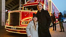 Kapitán Slavie Jan Bo�il s dcerou Nelou.