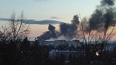 Po�ár p�ízemní budovy v brn�nské Francouzské ulici (17. ledna 2026)