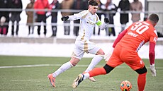 Matyá� Vojta st�ílí sv�j první gól za Spartu, v p�íprav� se trefil proti Ústí...
