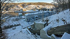 P�ehradní hráz �t�chovice je po Vraném druhou nejstar�í p�ehradou vltavské...