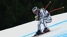 Ester Ledecká b�hem super-G v italském Tarvisiu