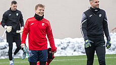 Michal Hlavatý na prvním tréninku v Pardubicích. (14. ledna 2026)