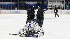 Kladno, 18.1. 2026, Rytí�i Kladno - Olomouc, hokejová extraliga. Adam Brízgala...