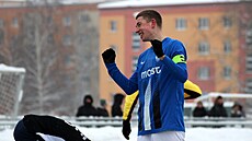 Fotbalista Patrik Horváth z Mostu, syn trenéra Pavla Horvátha.