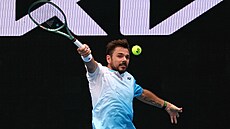 Veterán Stan Wawrinka v prvním kole Australian Open.