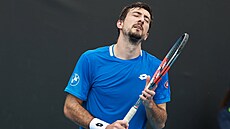 Sebastian Ofner v kvalifikaci Australian Open.