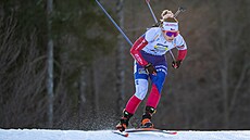 Tereza Vinklárková na trati sprintu v n�meckém Ruhpoldingu.