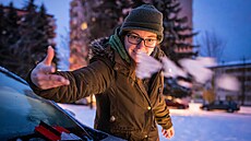 Následky mrznoucího de�t� na Jihlavsku (13. ledna 2026)