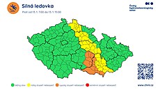 Výstraha p�ed silnou ledovkou (12. ledna 2025)