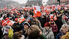 Demonstrace na podporu Grónska jako sou�ásti Dánského království v Kodani. (17....
