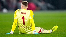 Vit�zslav Jaro� z Ajaxu po jednom ze �esti inkasovaných gól� proti Alkmaaru