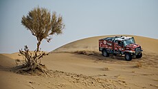 �eský závodník Ale� Loprais s kamionem Iveco na Rallye Dakar