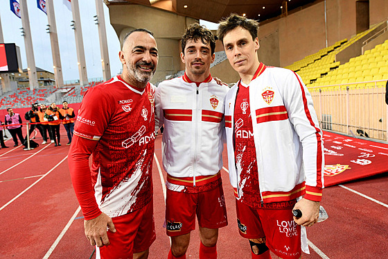 Charles Leclerc, Youri Djorkaeff a Louis Ducruet b�hem �estého ro�níku Fight...