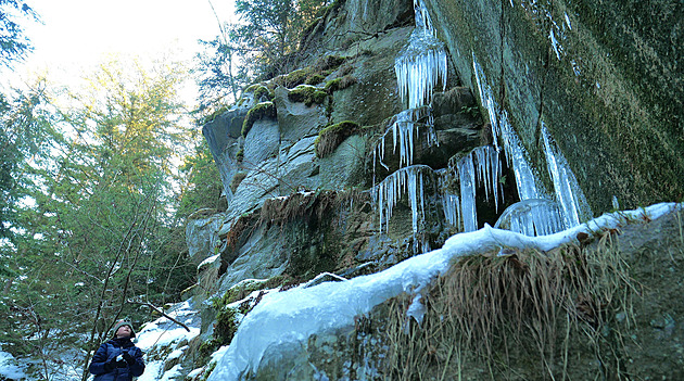 Příroda na Vysočině čaruje, mráz proměnil mnohá místa v ledové království