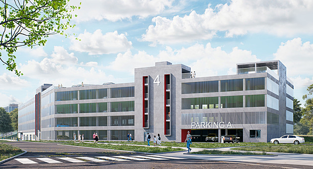 Ve Fakultní nemocnici Ostrava letos dokon�í stavbu parkovacího domu pro 600 aut.