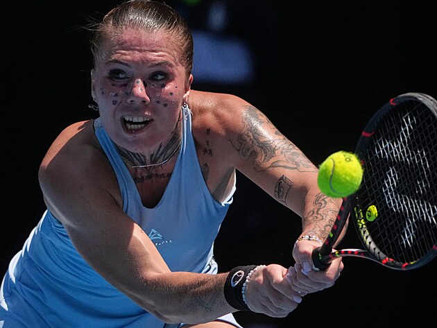 Ukrajinsk� tenistka Oleksandra Olijnikovov� v prvn�m kole Australian Open