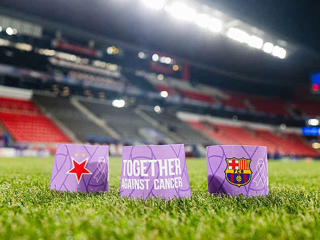 Speci�ln� p�sky p�ed z�pasem Ligy mistr� mezi Slavi� a Barcelonou, v n�m� oba...