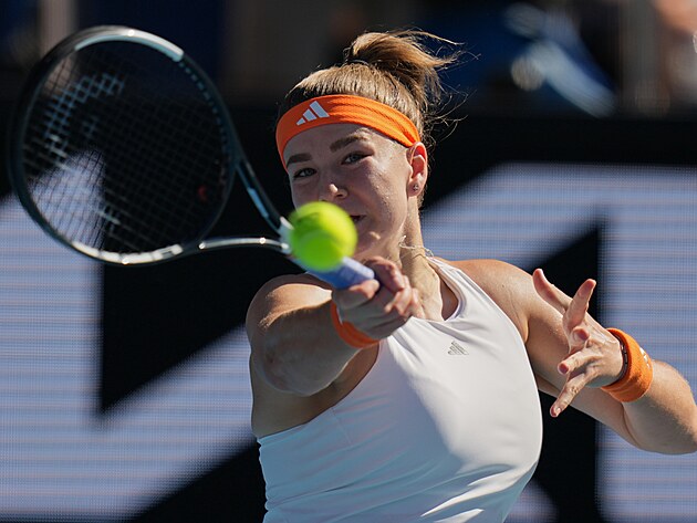 Karol�na Muchov� ve t�et�m kole Australian Open.