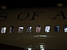 Letadlo s americkým prezidentem Donaldem Trumpem mí�ící do �výcarska se kv�li...