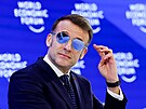 Francouzský prezident Emmanuel Macron na ekonomickém fóru v Davosu. (20. ledna...