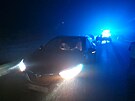 Na silnici 430 mezi Rous�novem a odbo�kou na Vele�ovice do�lo je�t� za tmy k...